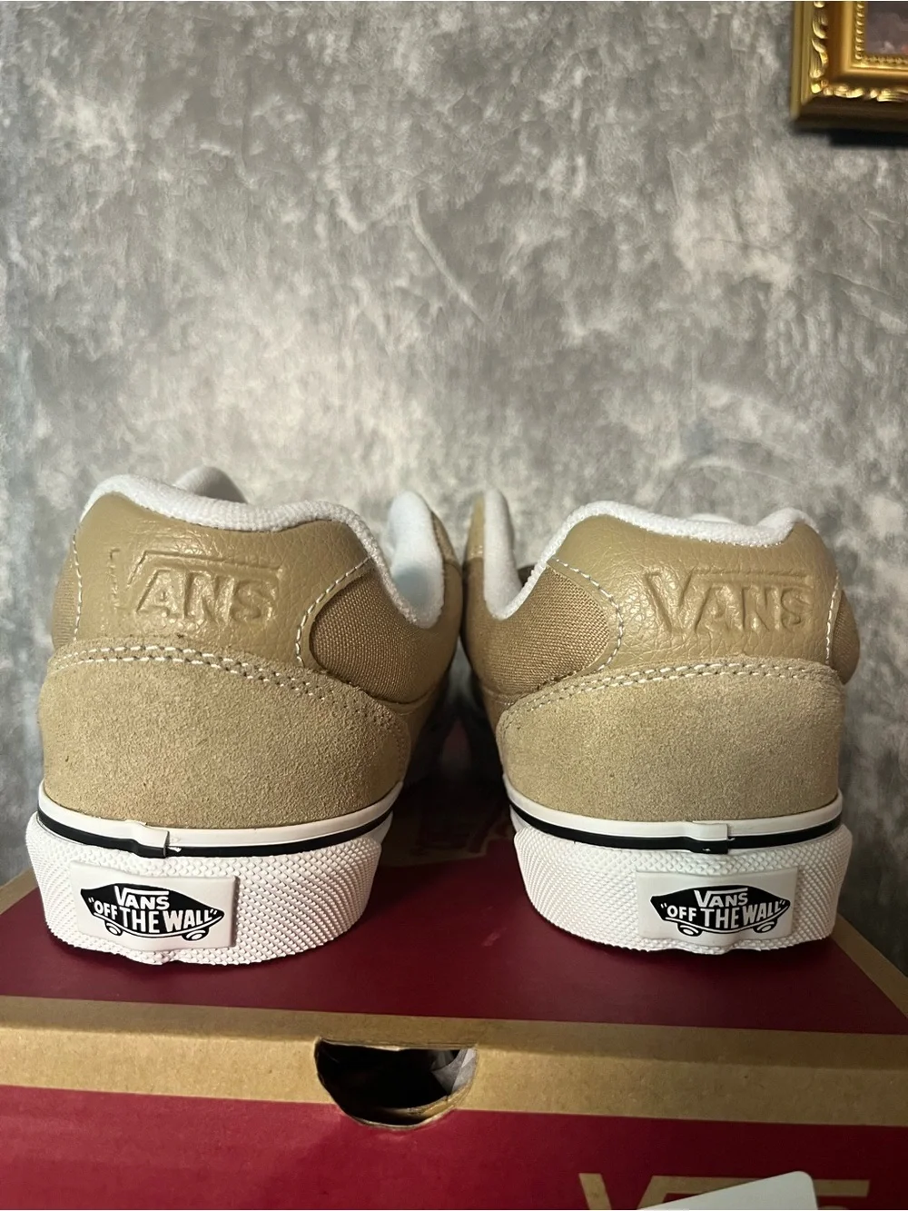 Vans Chukka Push Low-Top Sneaker in khaki 4.5 Y new in box unisex